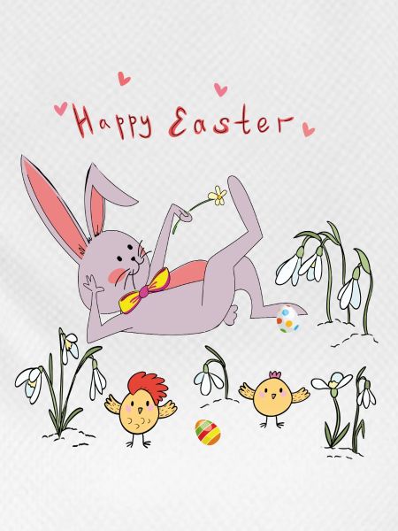 Easter bunny with chicks