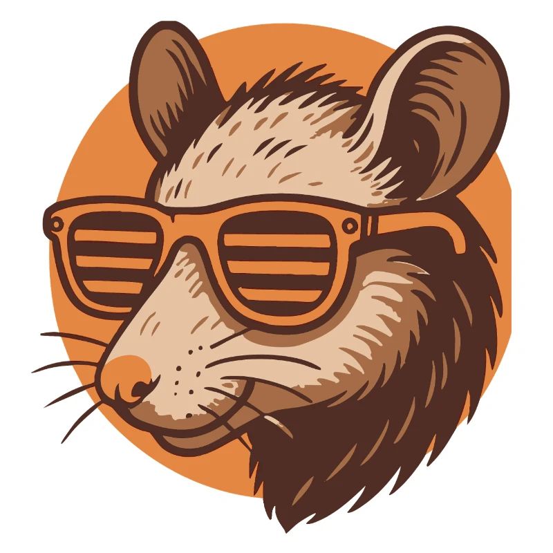 Ratte mit Sonnenbrille
