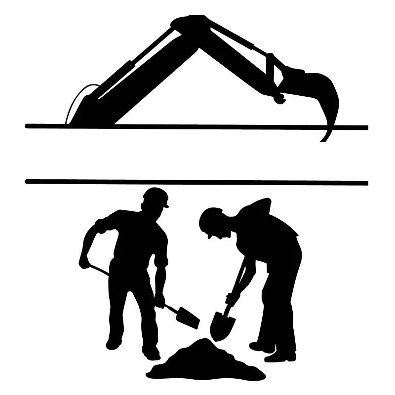Équipe de creusement Groundworkers Custom