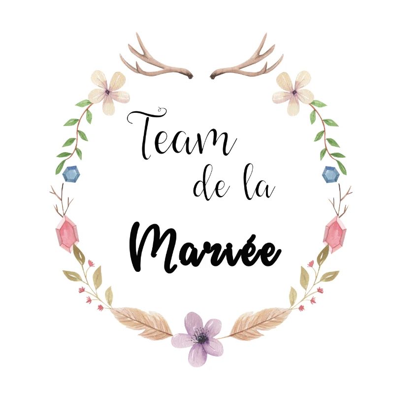 team de la mariée boho