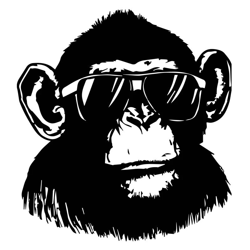 Cooler Affe
