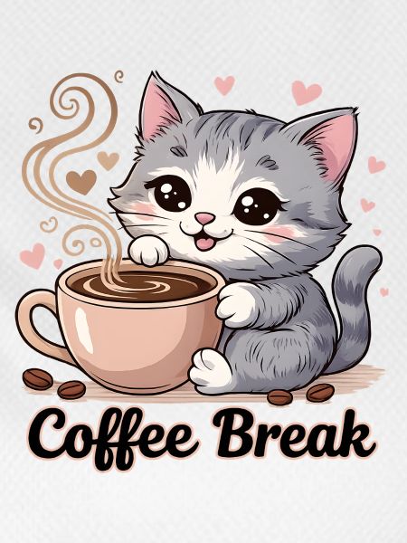 Cute Cat - Coffee Break