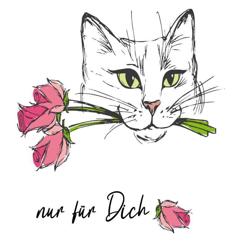 Chat aux roses