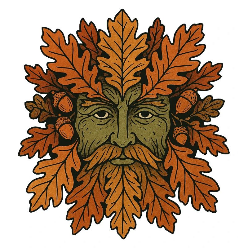 Geistgesicht der Herbst-Eiche