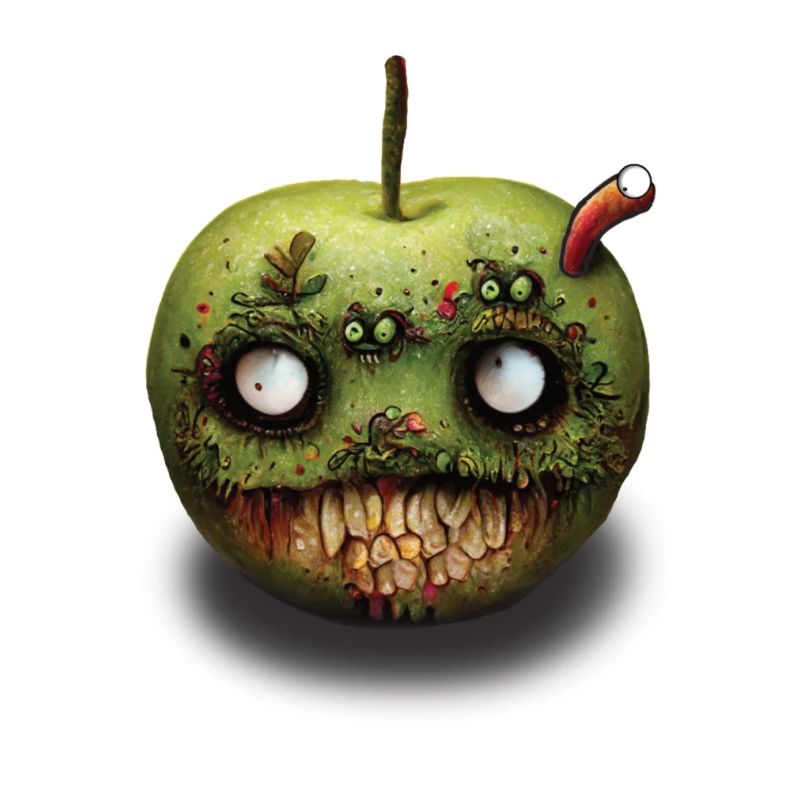 Zombie Apfel Fallobst