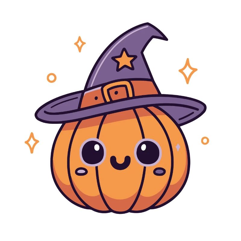 Adorable Witch Pumpkin