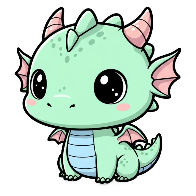 Mint Dragon Cuddle Buddy