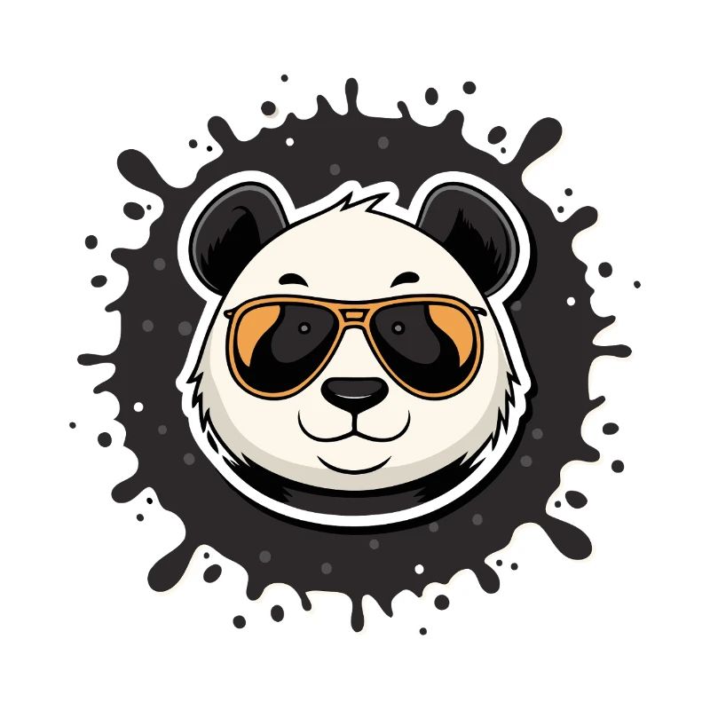 Panda chic glasses orange splash