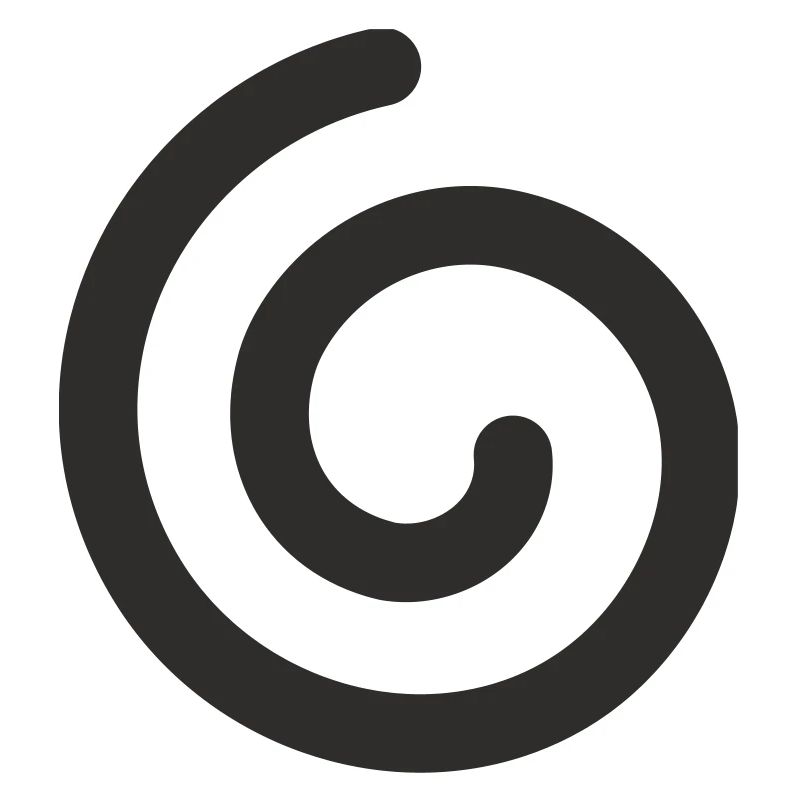 Spirale – Minimalistisches Symbol Design