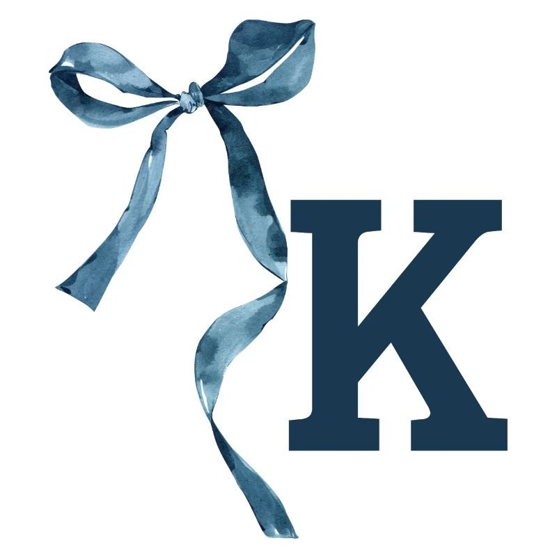 Monogram k Geschenkidee