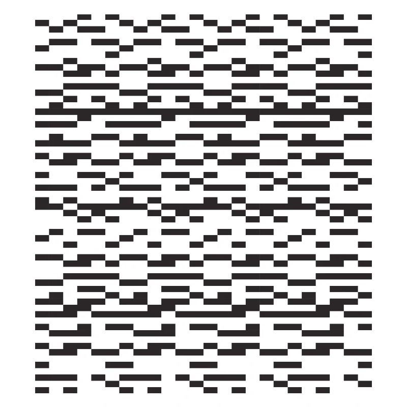 Noir Stripe pixellé Glitch Grid