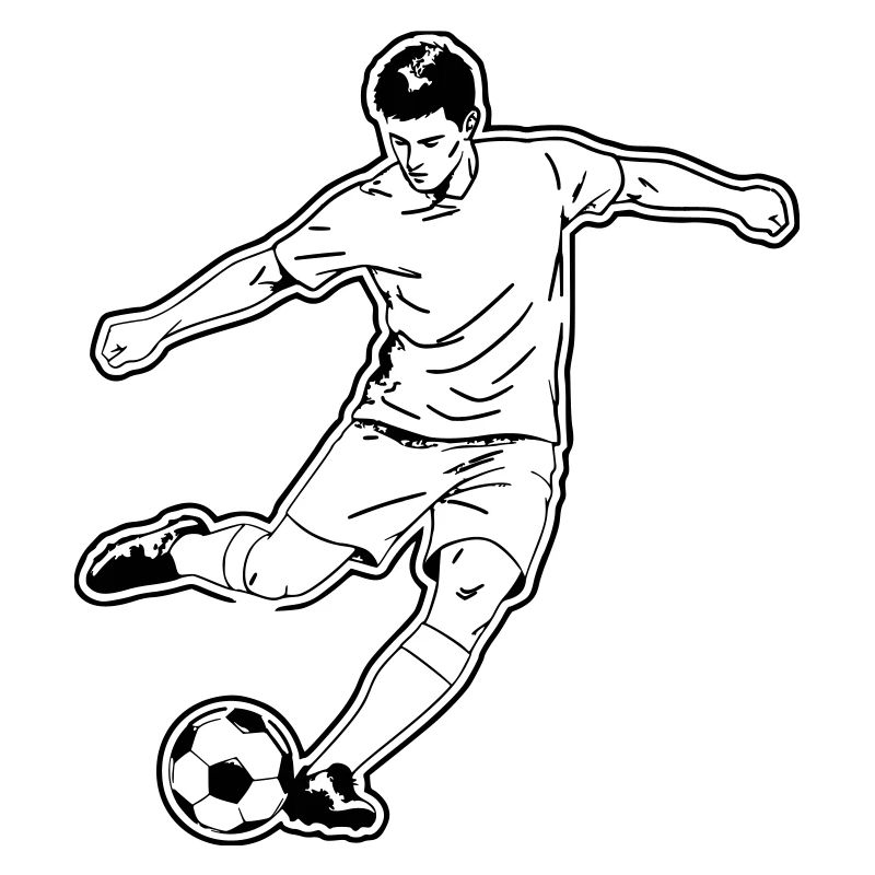 Calciatore Calciatore Tiri Vettore Gol