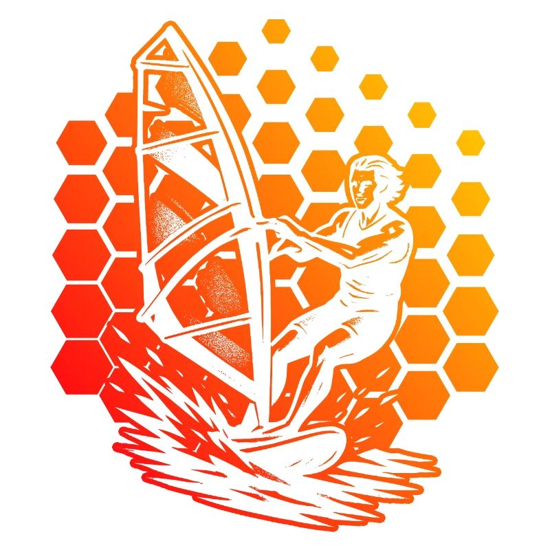 Modernes Windsurfing Artwork