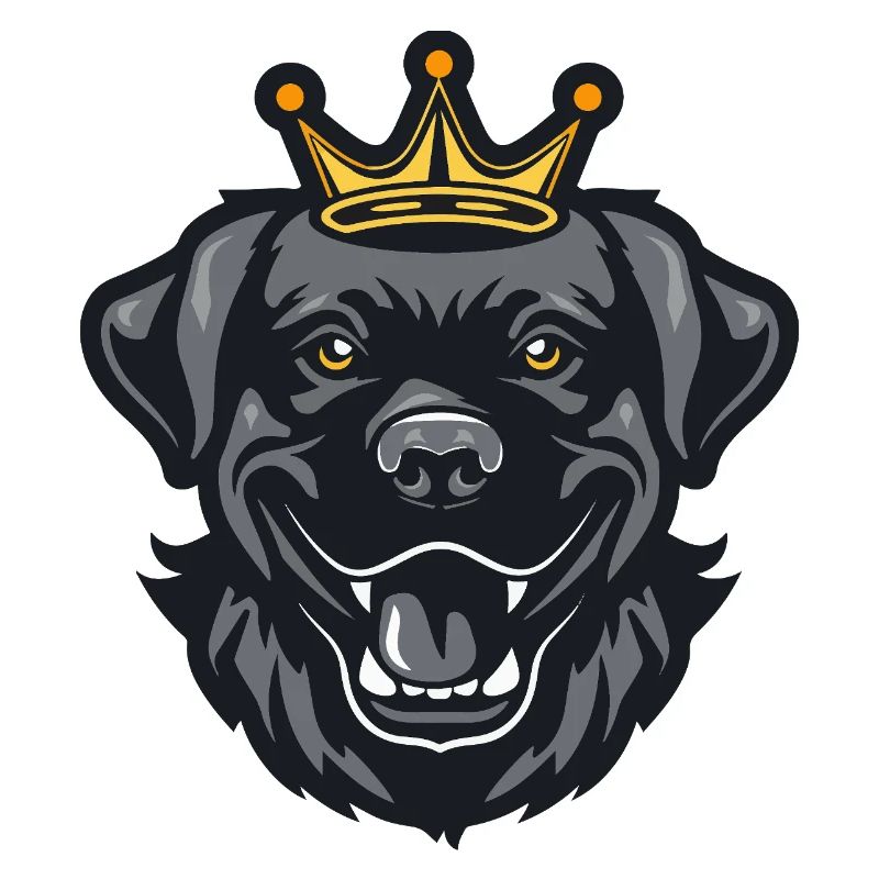 Labrador Hund Krone
