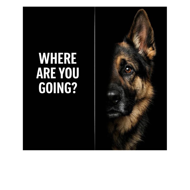 Schäferhund Spruch Where Are You Going Hund