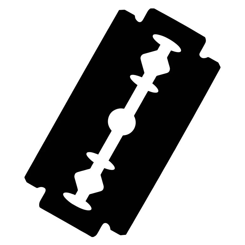 Logo razor blade.