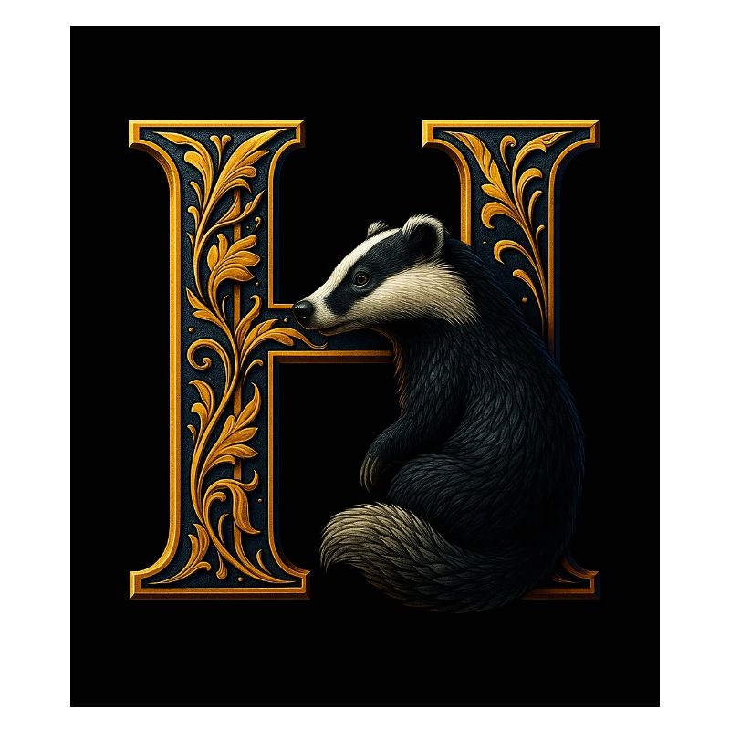 H – Magic Ornament with Badger
