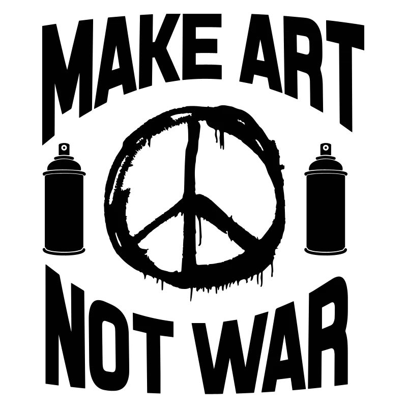 Make Art Not War – Friedens-Graffiti-Spraydose