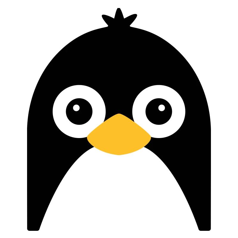 Visage de pingouin mignon