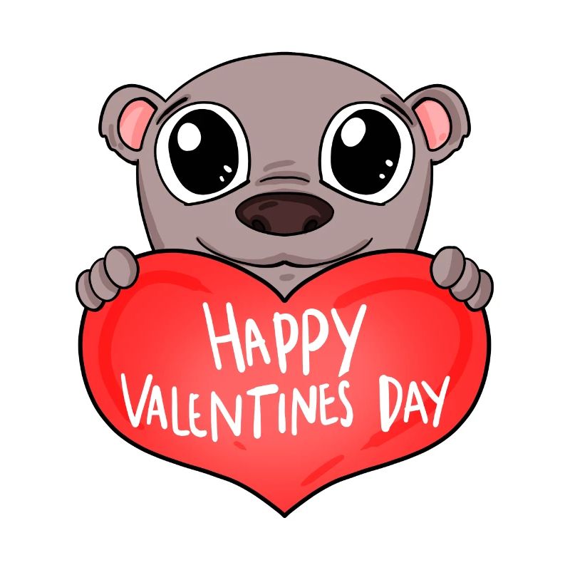 Valentinstag Herz Bär