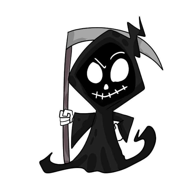 Grim Reaper with Scythe - Halloween