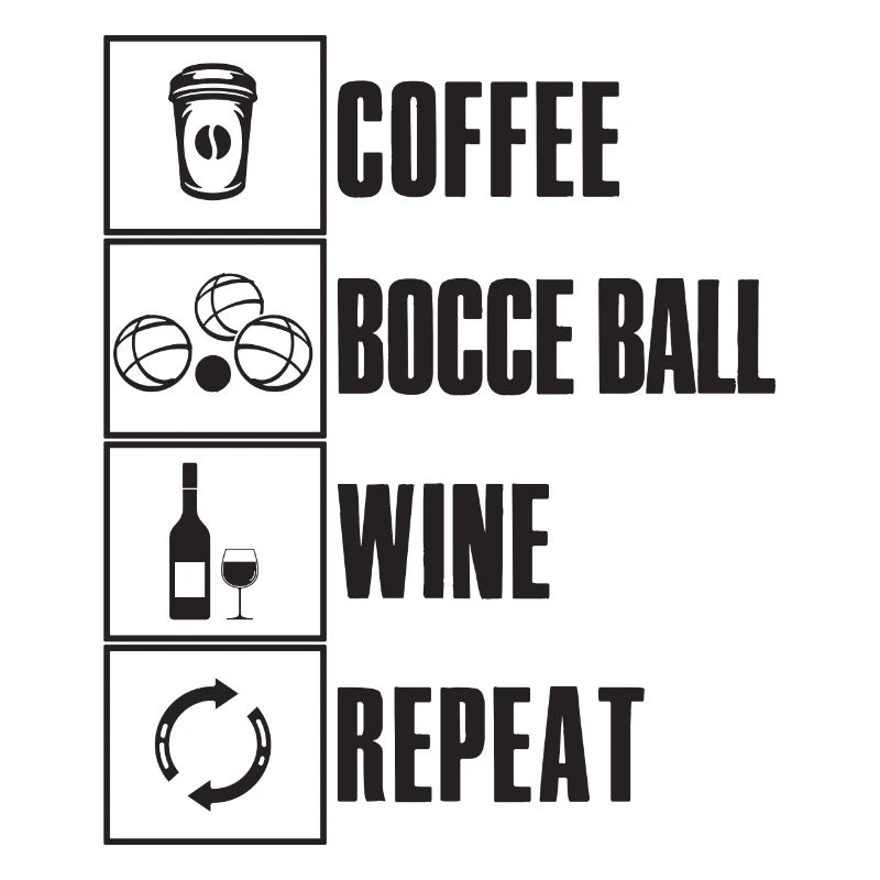 Bocce Saying Bocce Ball avec Jack Bocci Game Bocce