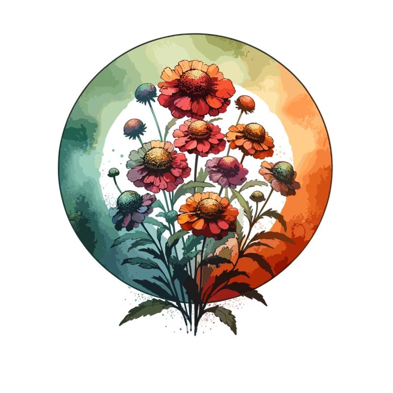 Helenium gezeichnet