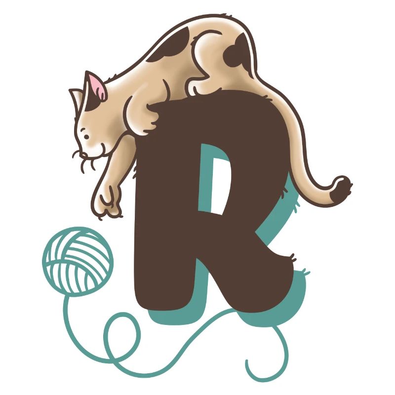 Katze Buchstabe R