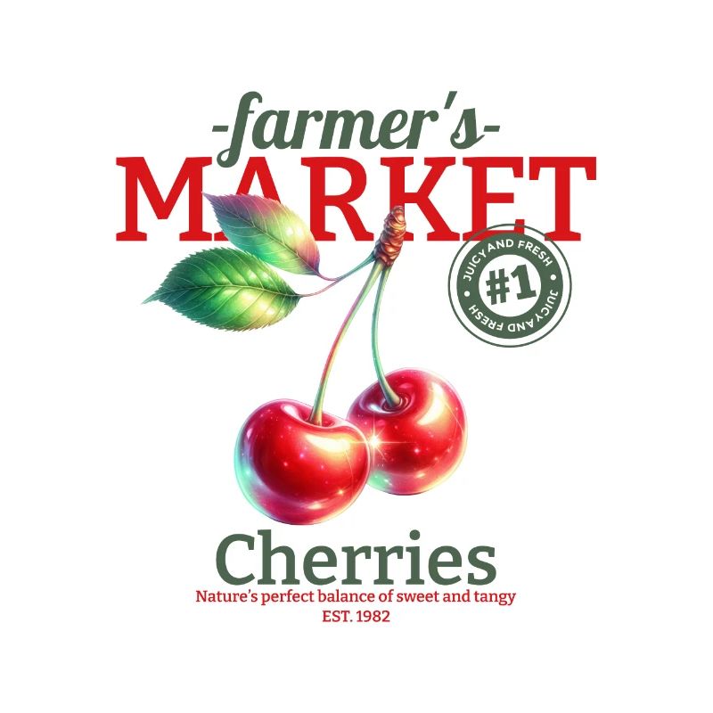 Cerises du marché fermier