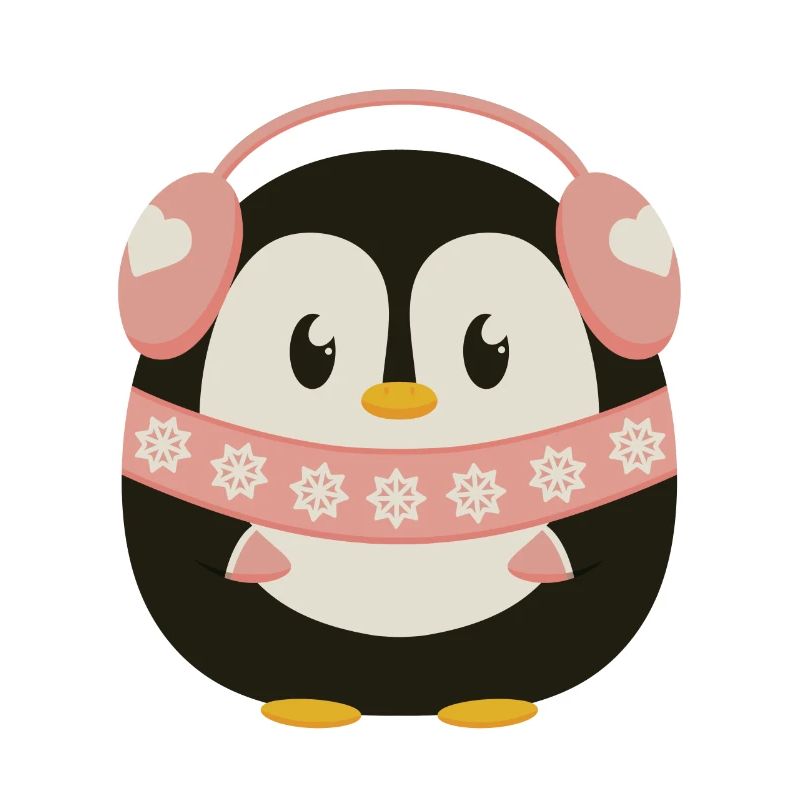 Cute Penguin in Pink