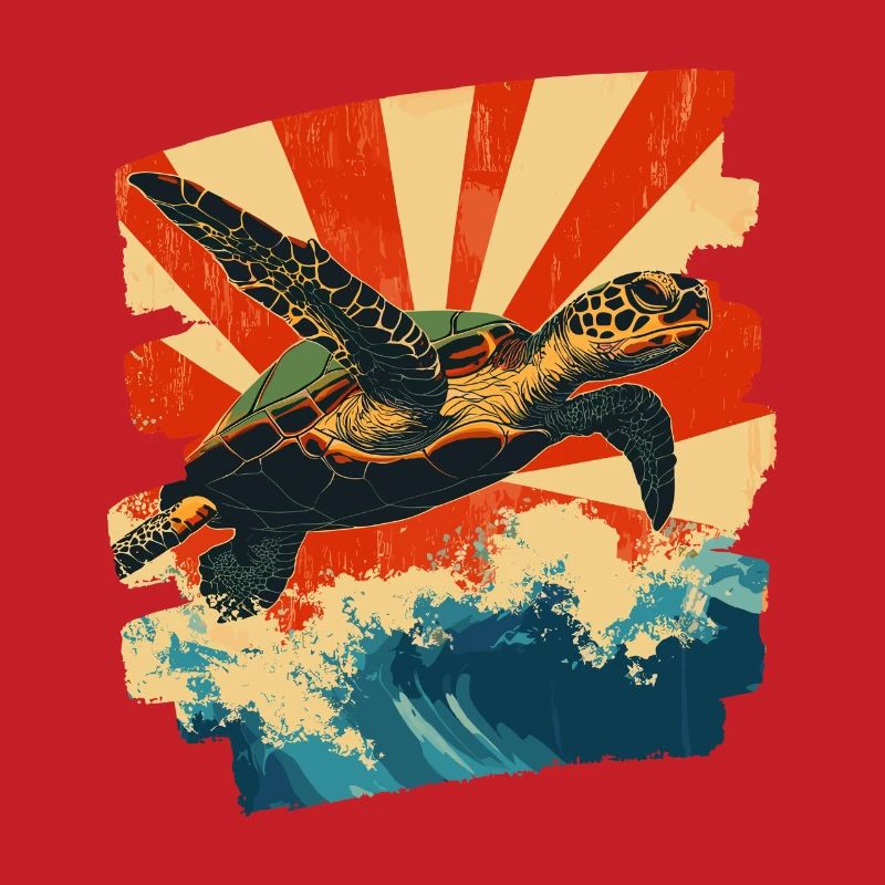 Sea Turtle Retro