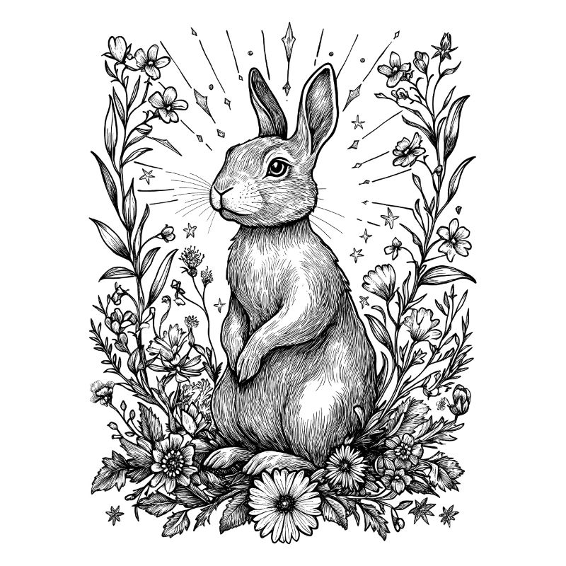 Cottagecore Boho Bunny Bunny Motif Spring Bohemian