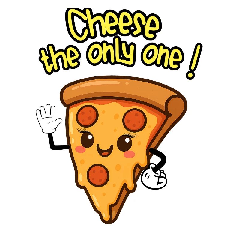 CHEESE THE ONLY ONE! - Kawaii Pizza Humor