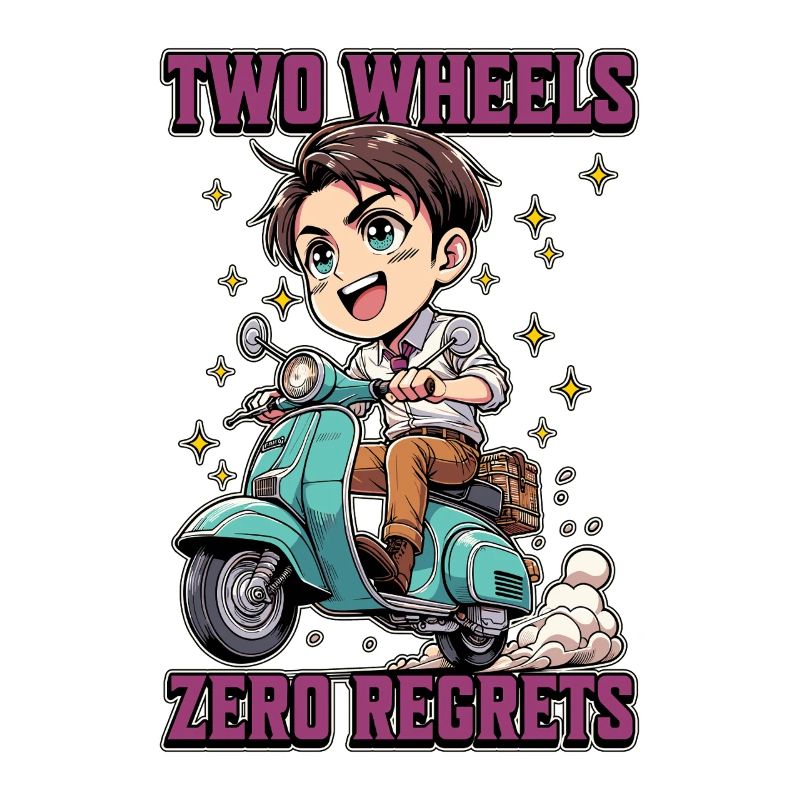 Scooter Two Wheels Zero Regrets Scooter Driver