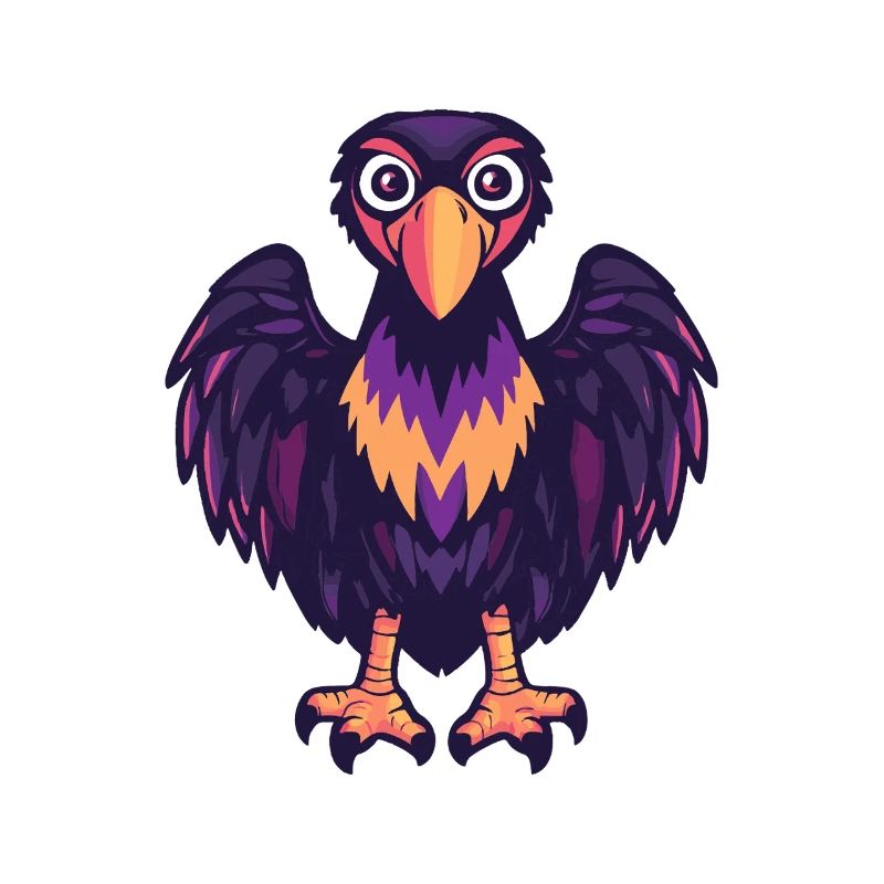 Harpy Bird Halloween Comic Funny
