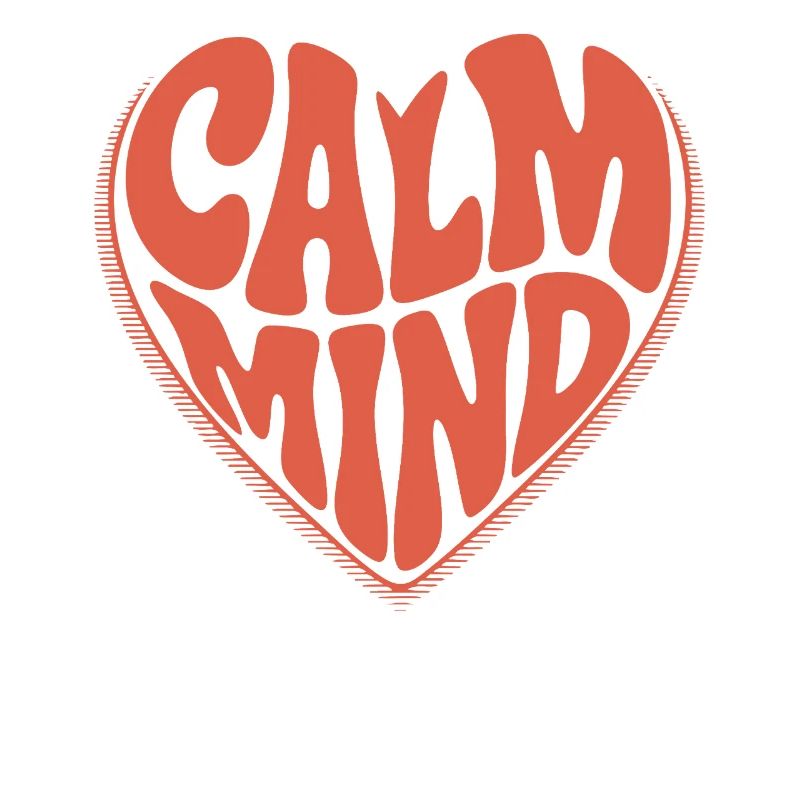 Calm Mind – Retro Herz Design