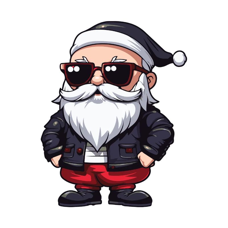 Weihnachtsmann Comic Santa