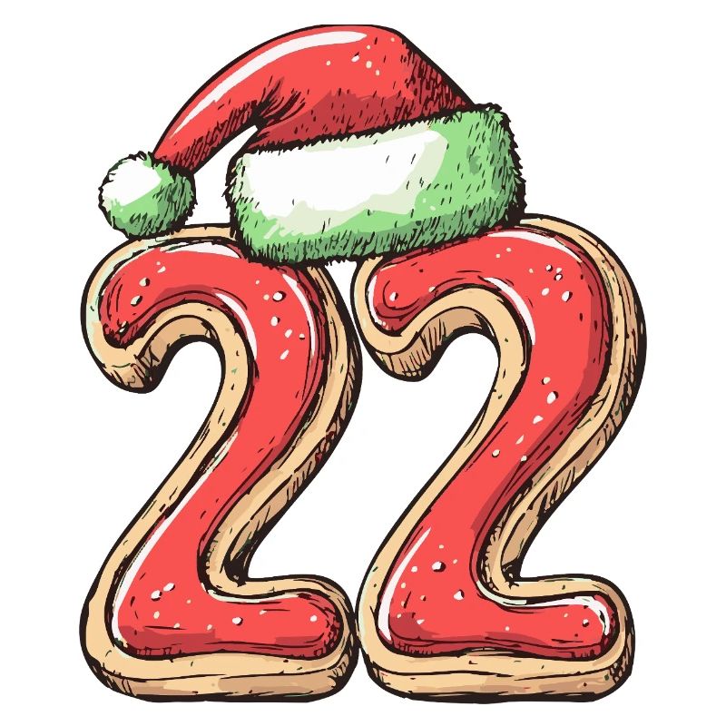 Biscuit de Noël à 22 chiffres