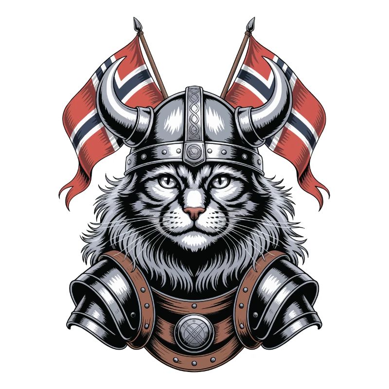 Norwegen Katze Wikinger