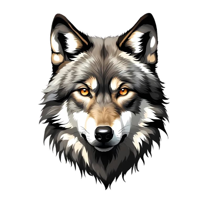 Wolf Head Portrait