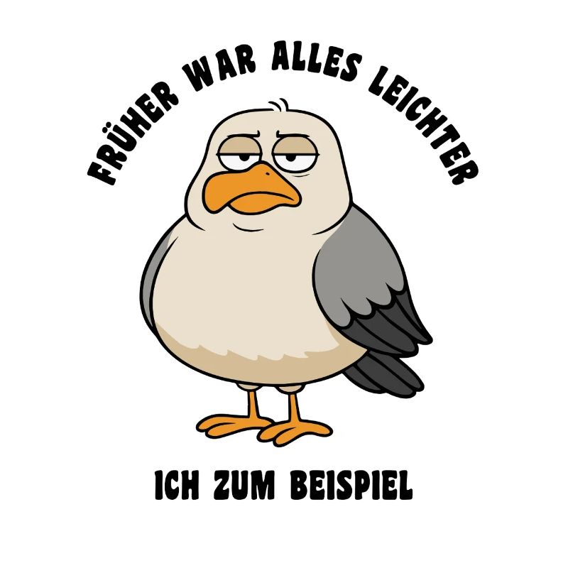 Things were easier in the old days - Seagull saying