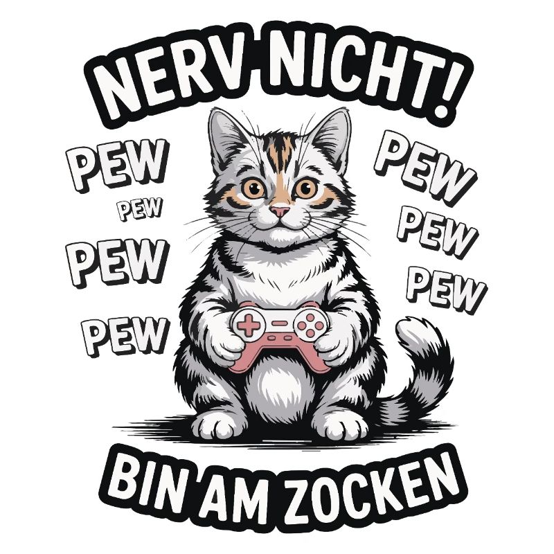 Courage Not I Gaming Cat Design