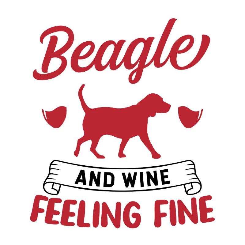 Beagle et Wine Feeling Nice Dog Lover Design