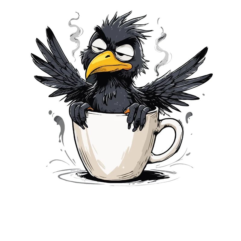 Morgenmuffel Kaffee Kein Bock Rabe Schlechte Laune