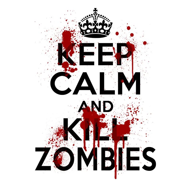 Keep Calm Kill Zombies Kostüm Abweichung Lustig