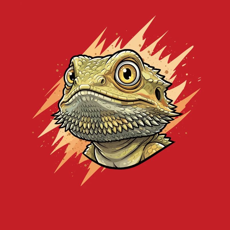 Sunspike Bearded Dragon Head