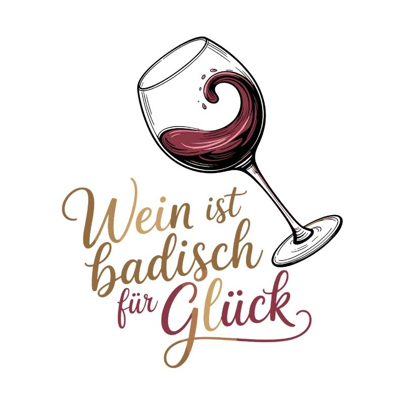 Le vin, c’est Bade pour le bonheur, le vin de Bade dit.