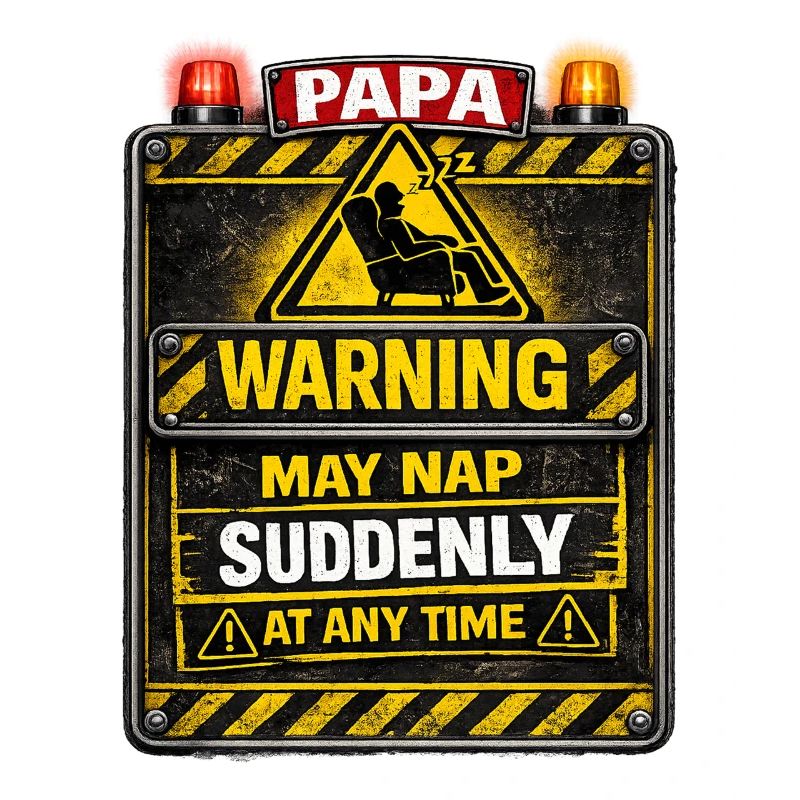 Papa Warning may nap suddenly at any time 