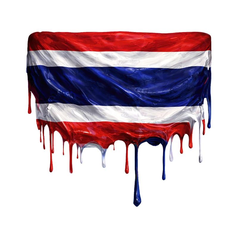 Drapeau taïwanais dégoulinant