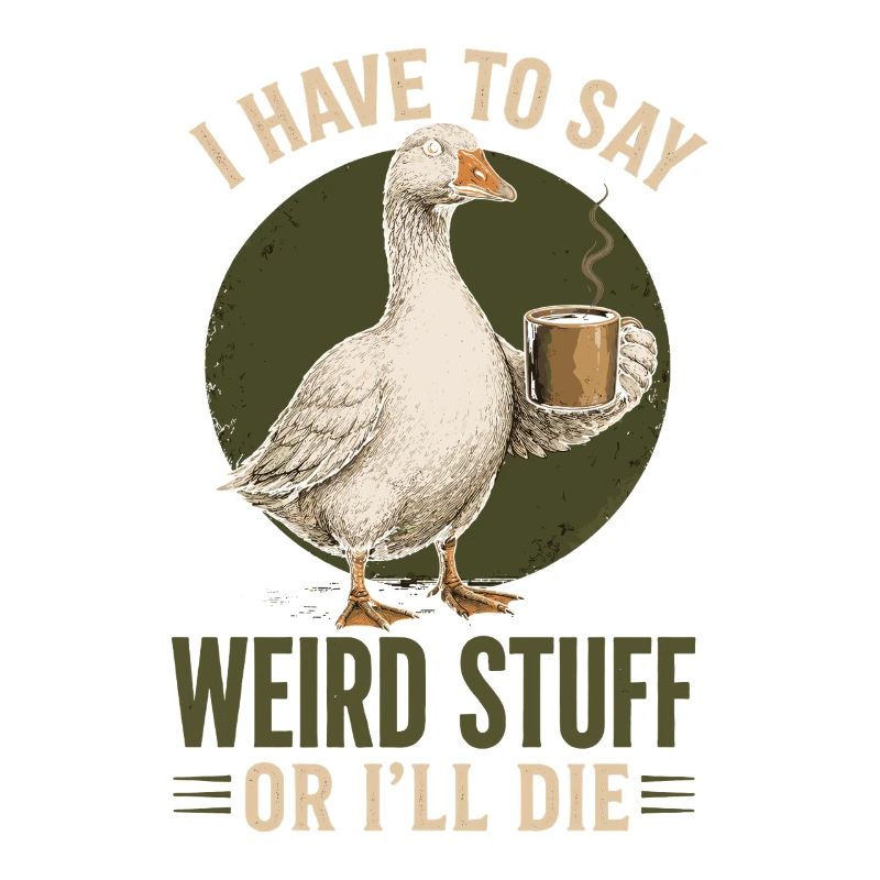 Nonsense duck with coffee